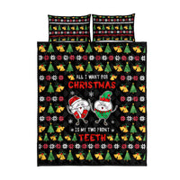 My Two Front Teeth Christmas Design Quilt Bed Set Xmas Holiday Patterns - Wonder Print Shop