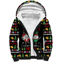 My Two Front Teeth Christmas Design Sherpa Hoodie Xmas Holiday Patterns - Wonder Print Shop