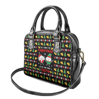 My Two Front Teeth Christmas Design Shoulder Handbag Xmas Holiday Patterns - Wonder Print Shop