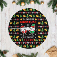 My Two Front Teeth Christmas Design Tree Skirt Xmas Holiday Patterns - Wonder Print Shop