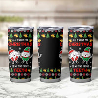 My Two Front Teeth Christmas Design Tumbler Cup Xmas Holiday Patterns - Wonder Print Shop