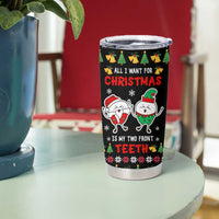 My Two Front Teeth Christmas Design Tumbler Cup Xmas Holiday Patterns - Wonder Print Shop