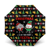 My Two Front Teeth Christmas Design Umbrella Xmas Holiday Patterns - Wonder Print Shop