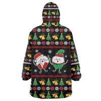My Two Front Teeth Christmas Design Wearable Blanket Hoodie Xmas Holiday Patterns - Wonder Print Shop