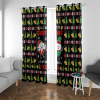 My Two Front Teeth Christmas Design Window Curtain Xmas Holiday Patterns - Wonder Print Shop