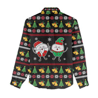 My Two Front Teeth Christmas Design Women Casual Shirt Xmas Holiday Patterns - Wonder Print Shop