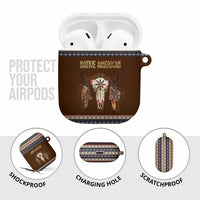 Native Skull Christmas Design AirPods Case Xmas Holiday Patterns - Wonder Print Shop