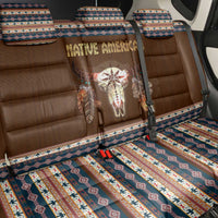 Native Skull Christmas Design Back Car Seat Cover Xmas Holiday Patterns - Wonder Print Shop