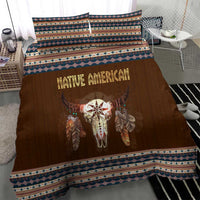 Native Skull Christmas Design Bedding Set Xmas Holiday Patterns - Wonder Print Shop