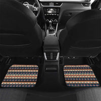 Native Skull Christmas Design Car Mats Xmas Holiday Patterns - Wonder Print Shop