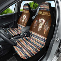 Native Skull Christmas Design Car Seat Cover Xmas Holiday Patterns - Wonder Print Shop