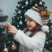 Native Skull Christmas Design Christmas Santa Hat Xmas Holiday Patterns - Wonder Print Shop