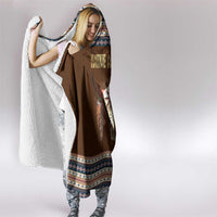 Native Skull Christmas Design Hooded Blanket Xmas Holiday Patterns - Wonder Print Shop