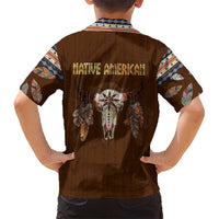 Native Skull Christmas Design Kid Hawaiian Shirt Xmas Holiday Patterns - Wonder Print Shop