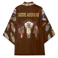 Native Skull Christmas Design Kimono Xmas Holiday Patterns - Wonder Print Shop