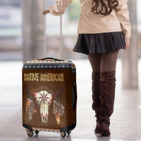 Native Skull Christmas Design Luggage Cover Xmas Holiday Patterns - Wonder Print Shop