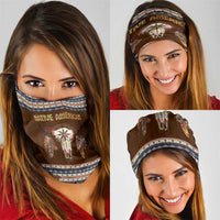 Native Skull Christmas Design Neck Gaiter Xmas Holiday Patterns - Wonder Print Shop