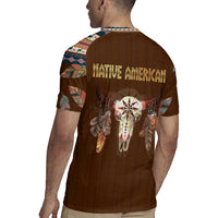 Native Skull Christmas Design Rugby Jersey Xmas Holiday Patterns - Wonder Print Shop