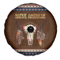 Native Skull Christmas Design Spare Tire Cover Xmas Holiday Patterns - Wonder Print Shop