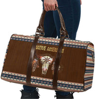 Native Skull Christmas Design Travel Bag Xmas Holiday Patterns - Wonder Print Shop