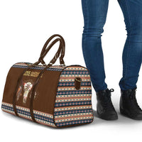 Native Skull Christmas Design Travel Bag Xmas Holiday Patterns - Wonder Print Shop