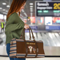 Native Skull Christmas Design Travel Bag Xmas Holiday Patterns - Wonder Print Shop