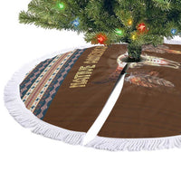 Native Skull Christmas Design Tree Skirt Xmas Holiday Patterns - Wonder Print Shop