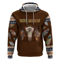 Native Skull Christmas Design Zip Hoodie Xmas Holiday Patterns - Wonder Print Shop