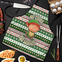No Coffee No Workee Christmas Design Apron Xmas Holiday Patterns - Wonder Print Shop