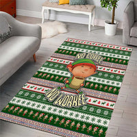 No Coffee No Workee Christmas Design Area Rug Xmas Holiday Patterns - Wonder Print Shop