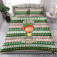 No Coffee No Workee Christmas Design Bedding Set Xmas Holiday Patterns - Wonder Print Shop