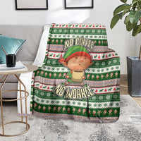 No Coffee No Workee Christmas Design Blanket Xmas Holiday Patterns - Wonder Print Shop