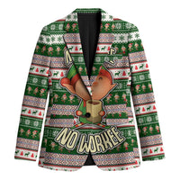 No Coffee No Workee Christmas Design Blazer Xmas Holiday Patterns - Wonder Print Shop