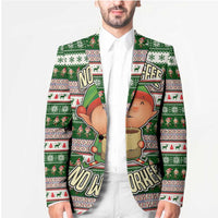 No Coffee No Workee Christmas Design Blazer Xmas Holiday Patterns - Wonder Print Shop