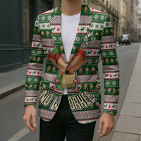 No Coffee No Workee Christmas Design Blazer Xmas Holiday Patterns - Wonder Print Shop