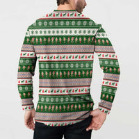 No Coffee No Workee Christmas Design Button Sweatshirt Xmas Holiday Patterns - Wonder Print Shop