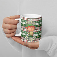 No Coffee No Workee Christmas Design Ceramic Mug Xmas Holiday Patterns - Wonder Print Shop