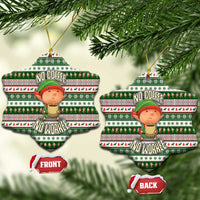 No Coffee No Workee Christmas Design Ceramic Ornament Xmas Holiday Patterns - Wonder Print Shop