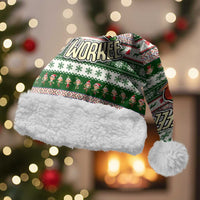 No Coffee No Workee Christmas Design Christmas Santa Hat Xmas Holiday Patterns - Wonder Print Shop