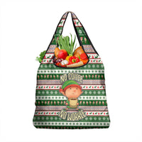 No Coffee No Workee Christmas Design Grocery Bag Xmas Holiday Patterns - Wonder Print Shop