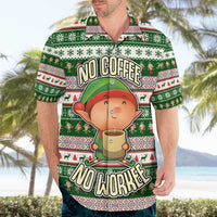 No Coffee No Workee Christmas Design Hawaiian Shirt Xmas Holiday Patterns - Wonder Print Shop