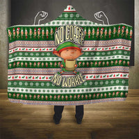 No Coffee No Workee Christmas Design Hooded Blanket Xmas Holiday Patterns - Wonder Print Shop