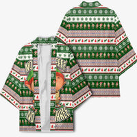 No Coffee No Workee Christmas Design Kimono Xmas Holiday Patterns - Wonder Print Shop