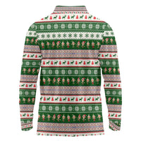 No Coffee No Workee Christmas Design Long Sleeve Polo Shirt Xmas Holiday Patterns - Wonder Print Shop