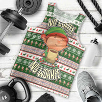 No Coffee No Workee Christmas Design Men Tank Top Xmas Holiday Patterns - Wonder Print Shop