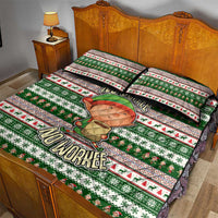 No Coffee No Workee Christmas Design Quilt Bed Set Xmas Holiday Patterns - Wonder Print Shop