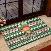 No Coffee No Workee Christmas Design Rubber Doormat Xmas Holiday Patterns - Wonder Print Shop