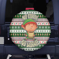 No Coffee No Workee Christmas Design Spare Tire Cover Xmas Holiday Patterns - Wonder Print Shop