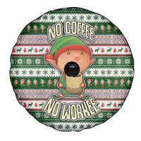 No Coffee No Workee Christmas Design Spare Tire Cover Xmas Holiday Patterns - Wonder Print Shop