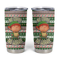 No Coffee No Workee Christmas Design Tumbler Cup Xmas Holiday Patterns - Wonder Print Shop